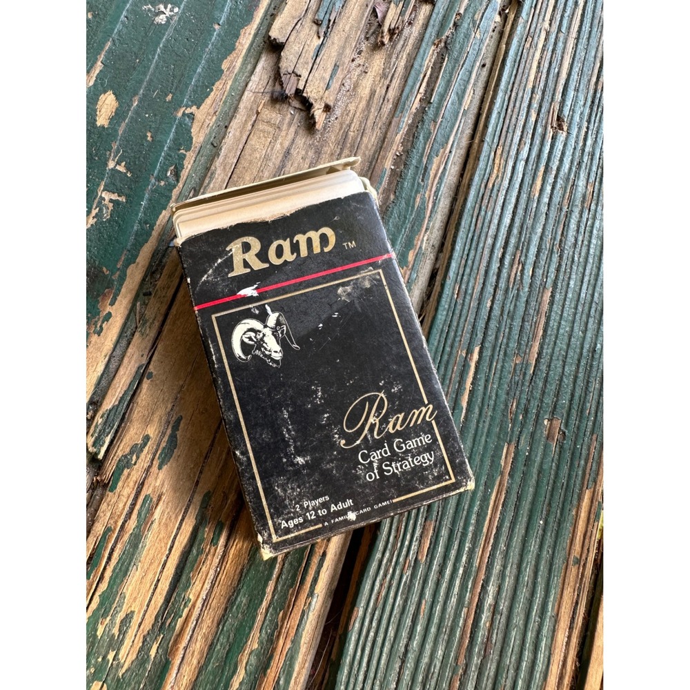 Ram Card Game of Strategy Vintage 2 Player Advanced Strategy Game Ages 12+